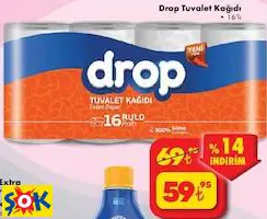 DROP TUVALET KAĞIDI • 16’LI DROP TUVALET KAĞIDI • 16’LI